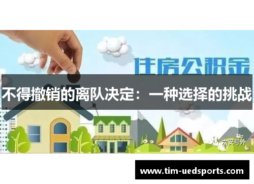 不得撤销的离队决定：一种选择的挑战